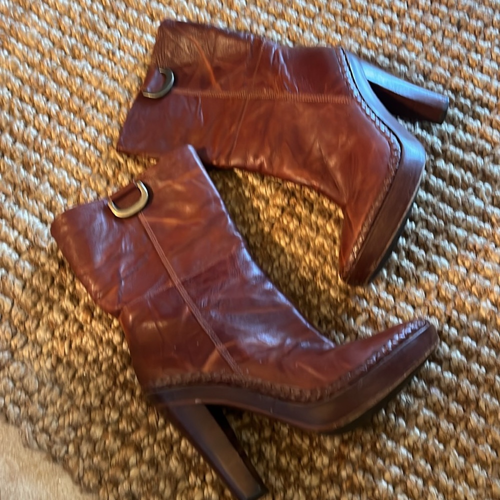 Nike Air G Series  Brown Leather Boots Size 9 - Picture 2 of 4